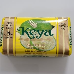 Keya Yellow Super Lemon Soap Milk Cream w/ Glycerine 100% Halal Soap